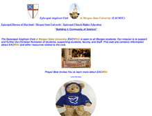 Tablet Screenshot of episcopal-anglican-clubmorgan.ang-md.org